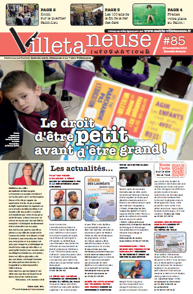 Villetaneuse informations N°85 du 20 novembre 2018