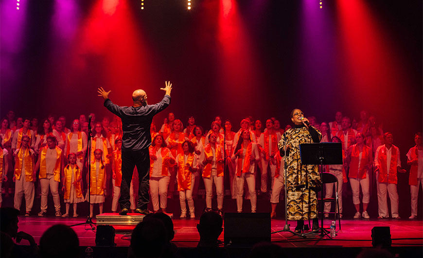 concert Gospel avec Helena Recalde et la chorale Singa, sous la direction de Jean Carpenter