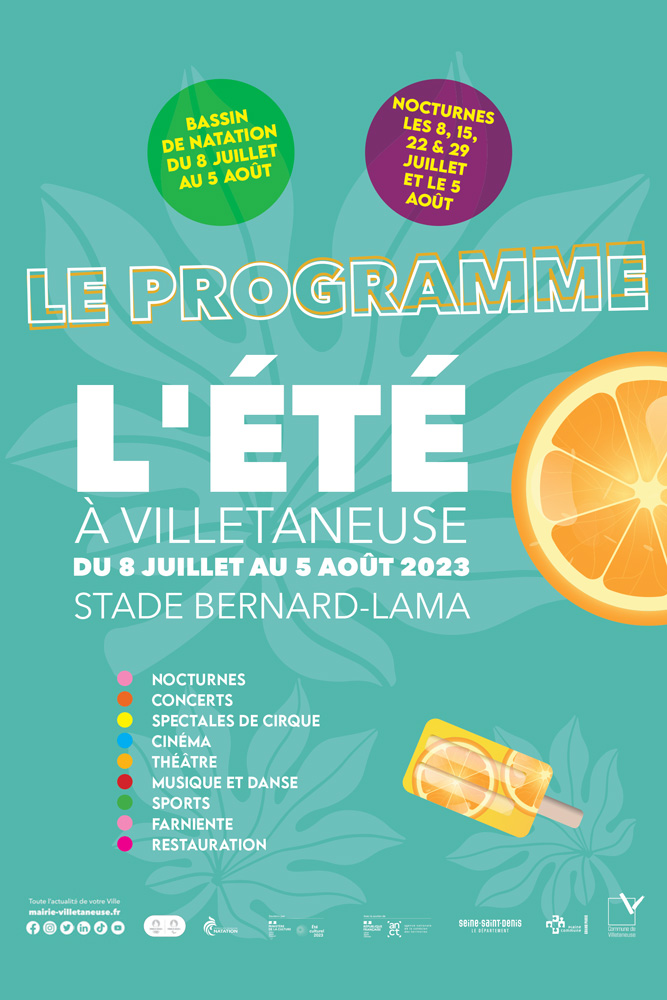 Programme L'été à Villetaneuse 2023