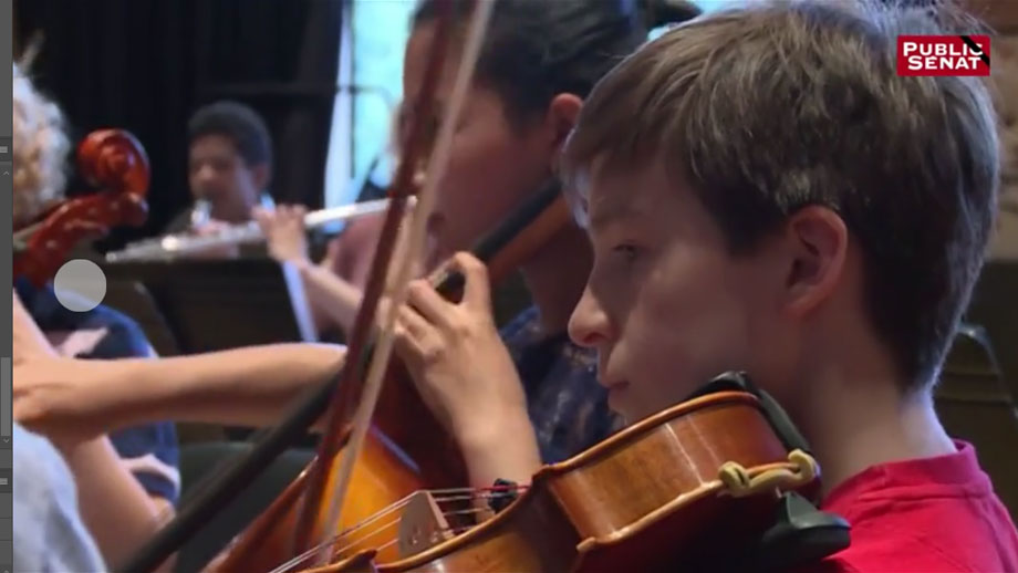 Des enfants de Villetaneuse jouent à la Philharmonie de Paris