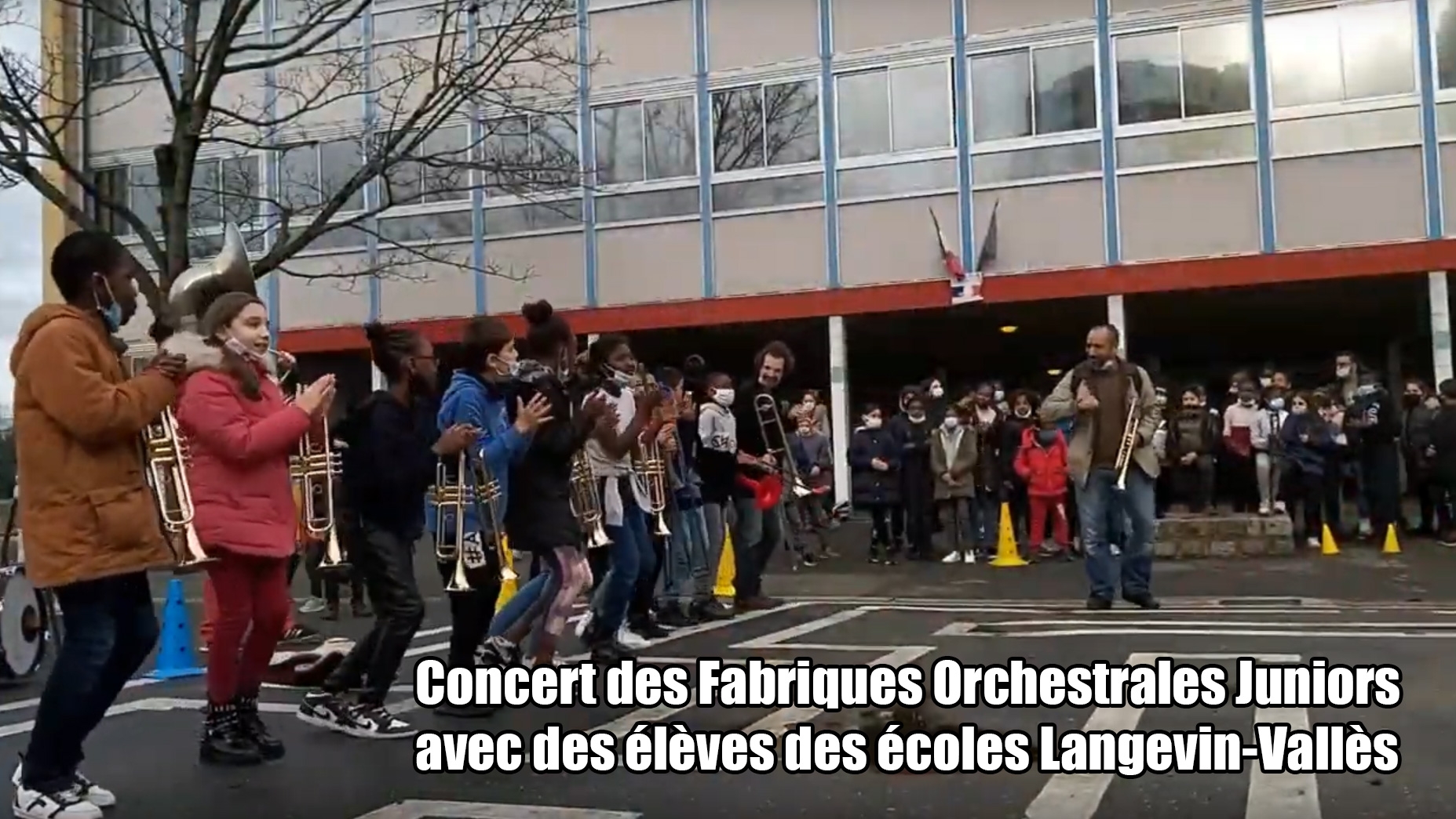 Concert des Fabriques Orchestrales Juniors avec des élèves des écoles Langevin-Vallès