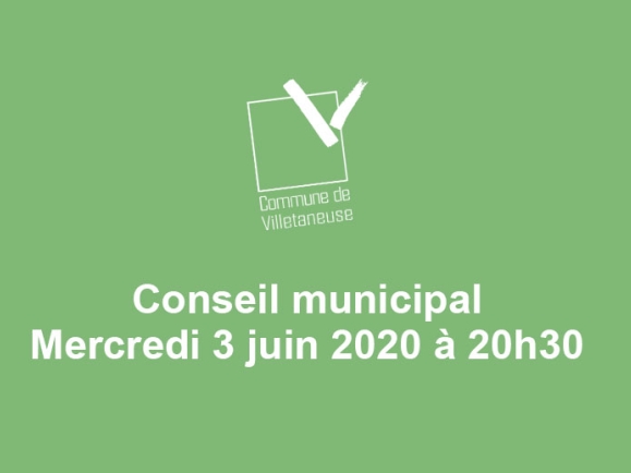 Conseil municipal du 3 juin 2020