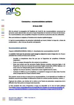 Information coronavirus