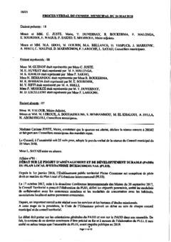 Procès-verbal du conseil municipal du 24 mai 2018
