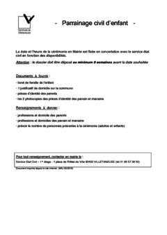 Parainage civil d'enfant